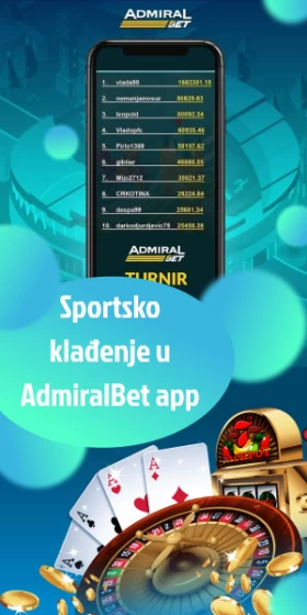 sportsko klađenje u admiralbet app