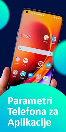 parametri telefona za rad mobilne aplikacije